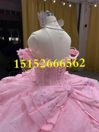 Off the Shoulder Pink Dress 2 – Image 8