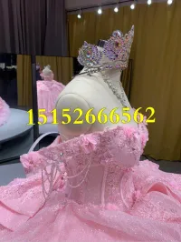Off the Shoulder Pink Dress 2 – Image 7