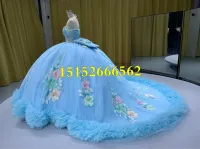Premium Light Blue Dress – Image 5