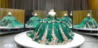 Green Off Shoulder Dress – Image 5