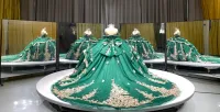 Green Off Shoulder Dress – Image 3