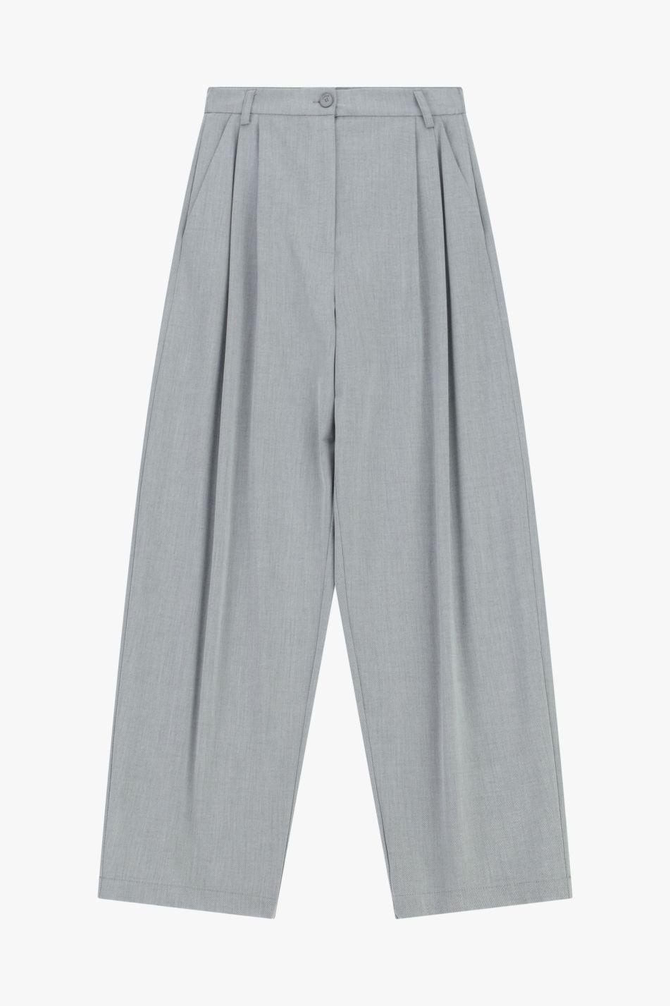 PALAZZO SET HIGH-WAIST WITH FRONT PLEATS AND CLOSURE – Image 4