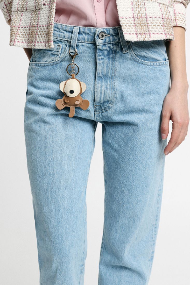 JEANS STRAIGHT-LEG HIGH-RISE FIVE-POCKET DESIGN - BLU DENIM – Image 3
