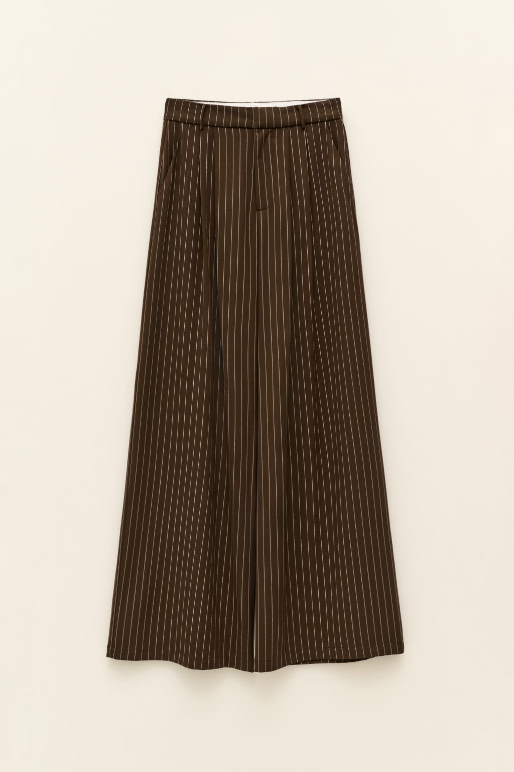 BROWN STRIPED TROUSERS – Image 1