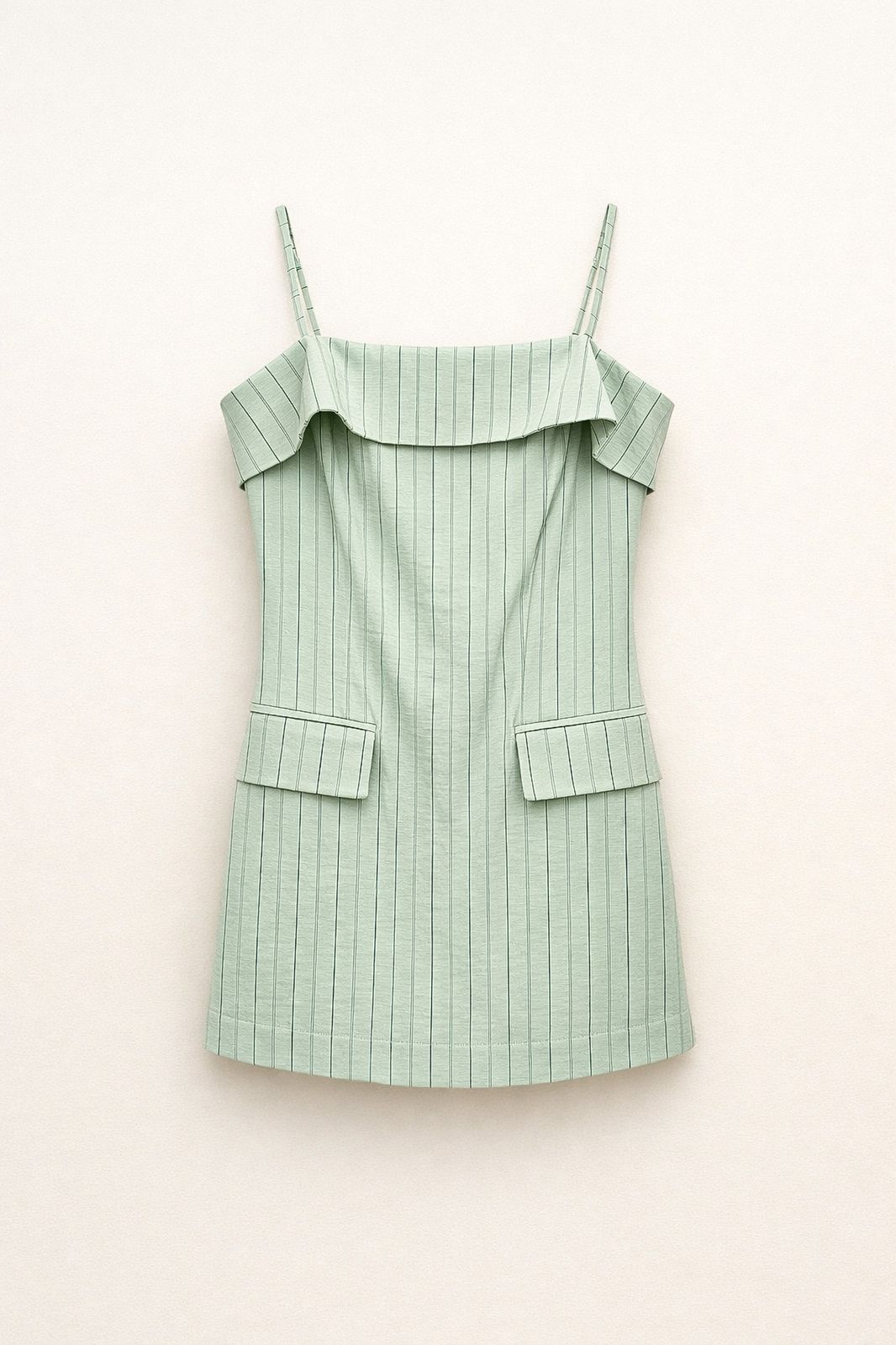 MINI DRESS WITH DELICATE STRAPS AND A TAILORED FIT – Image 4