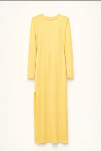 MIDI DRESS WITH A SIDE SLIT AND OPEN-BACK TIE DETAIL – Image 4