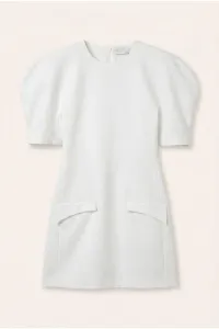 CHIC MINI DRESS WITH STATEMENT SLEEVES AND  A MINIMALIST EDGE  – Image 5