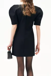 CHIC MINI DRESS WITH STATEMENT SLEEVES AND  A MINIMALIST EDGE  – Image 3