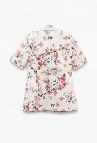 FLORAL SHORT SLEEVE BLAZER  SIZE  – Image 4