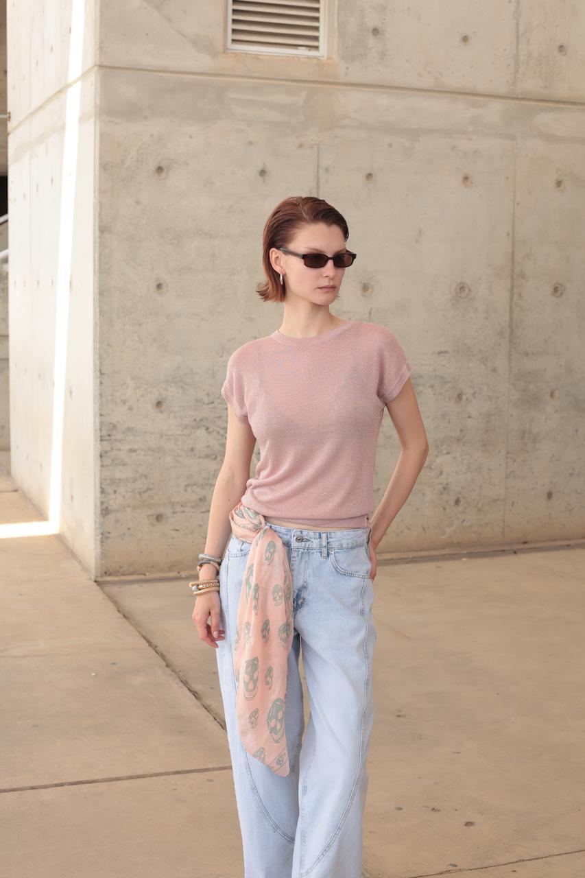 PINK METALLIC TOP – Image 2