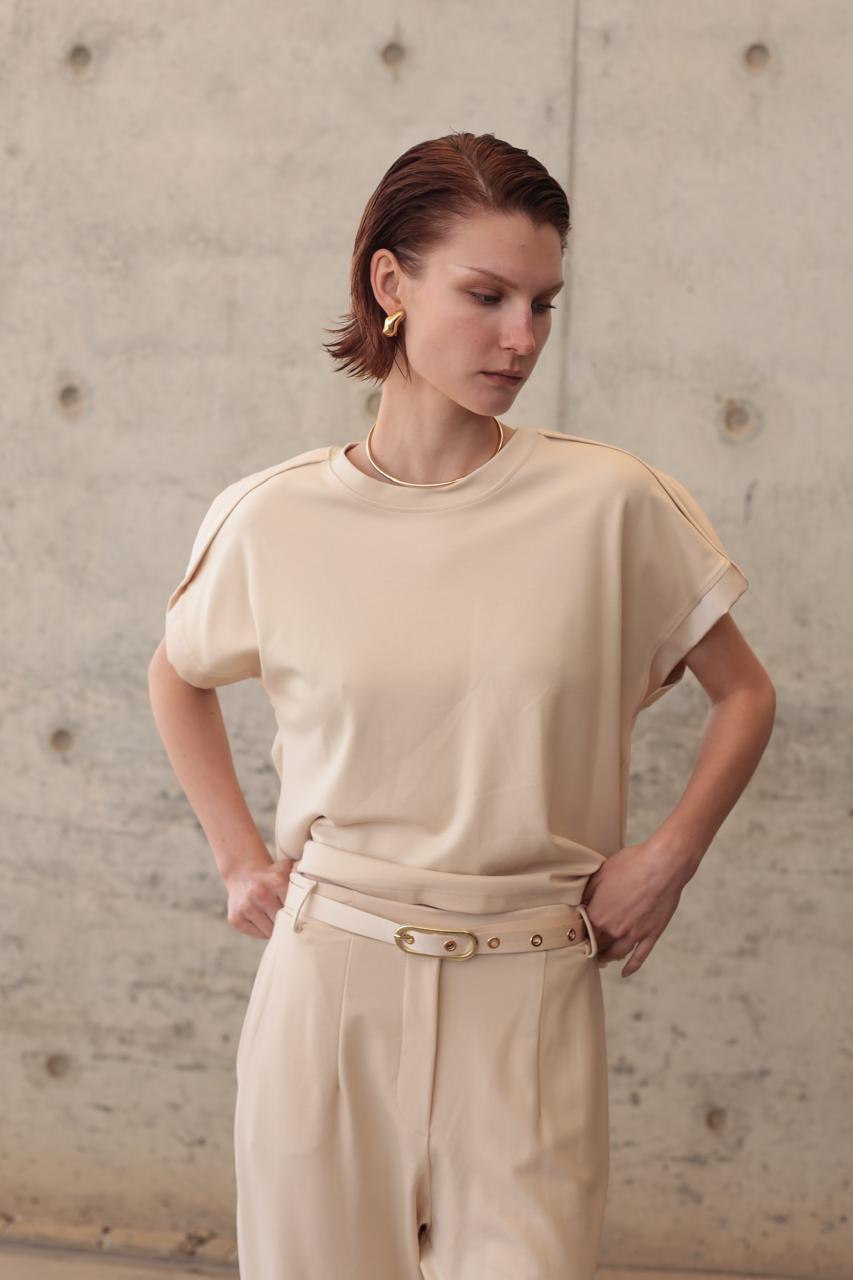ELEGANT CO-ORD SET WITH RELAXED FIT TOP AND TAILORED TAPERED PANTS – Image 2