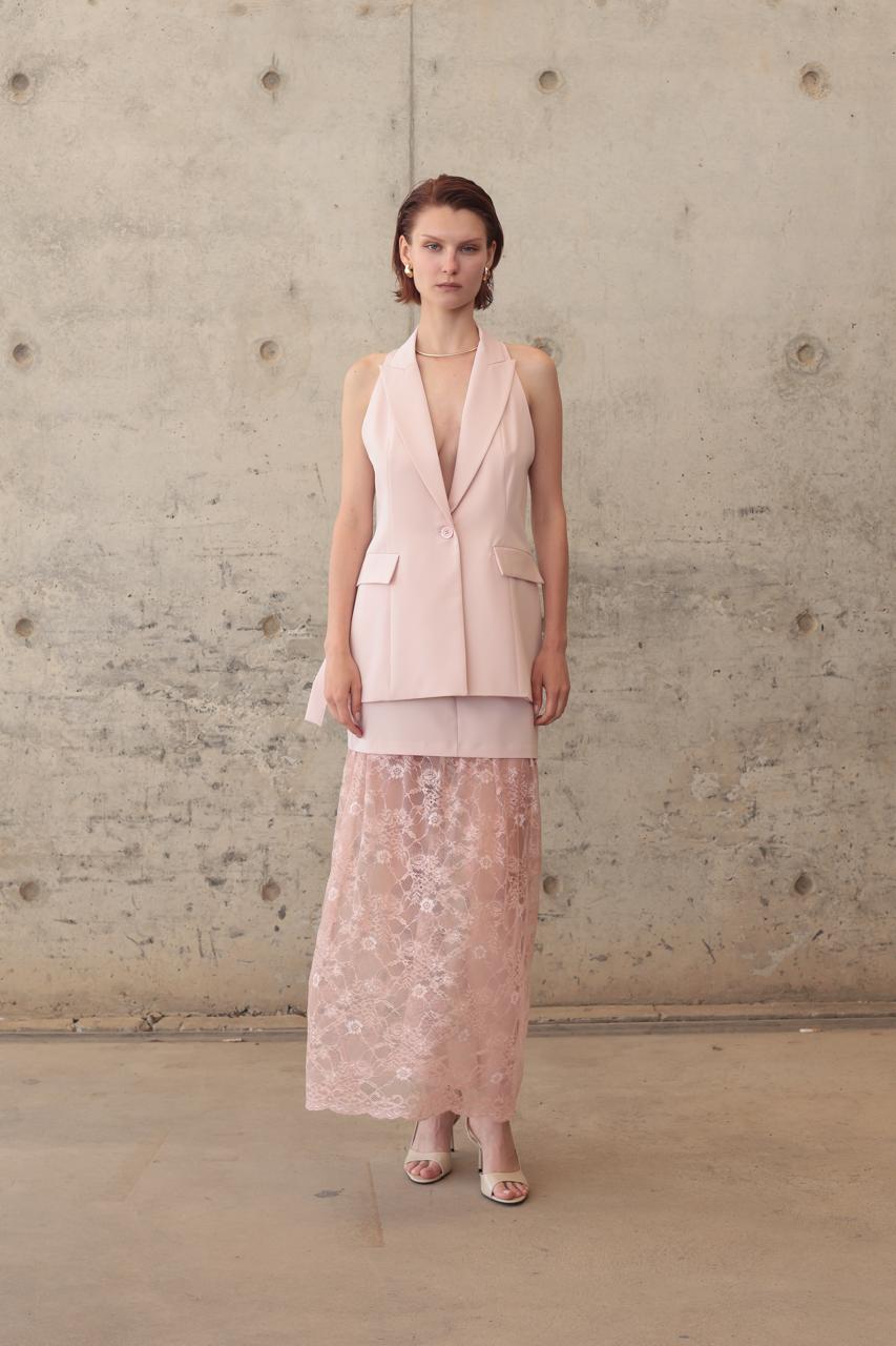 SKIRT WITH DELICATE LACE – Image 1