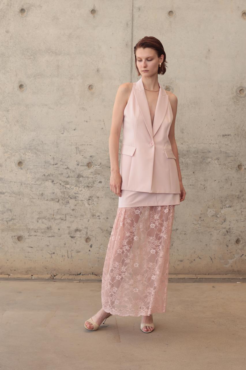 SKIRT WITH DELICATE LACE – Image 2