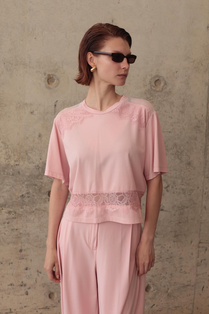SEAMLESS LACE TOP – Image 1