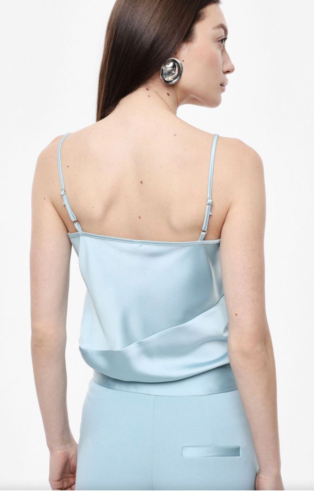 TOP WITH COWL NECK AND THIN STRAPS – Image 3