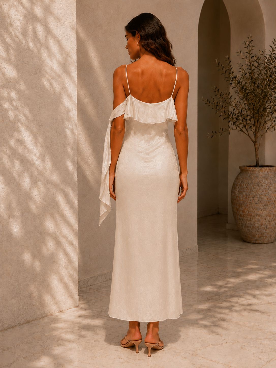 Pearl Glow Midi Dress – Image 3