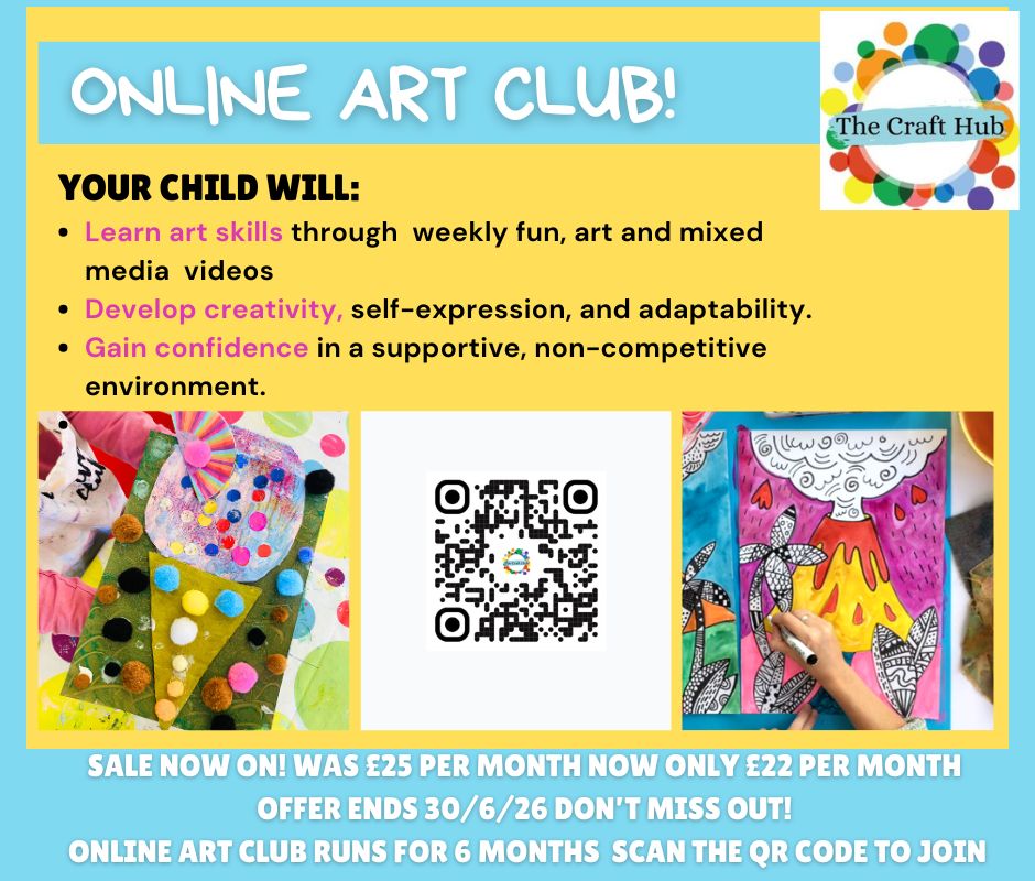 Online art and craft lessons monthly membership £22 – Image 1