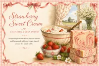 Strawberry Sweet Cream ~ Goat Milk and Shea Butter – Image 1