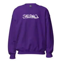 Saturno Logo Unisex Sweatshirt (multi-color options) – Purple, XL