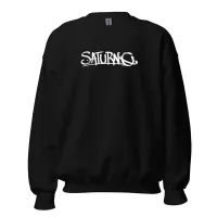 Saturno Logo Unisex Sweatshirt (multi-color options) – Black, M