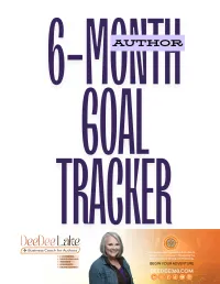 6-Month Author Goal Tracker – Image 2