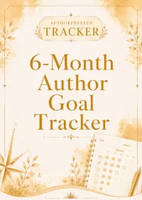 6-Month Author Goal Tracker – Image 1