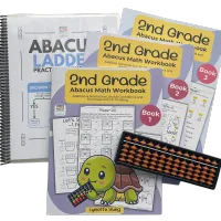 Bundle-Grade 2 Physical Workbooks – BROWN 13 column abacus