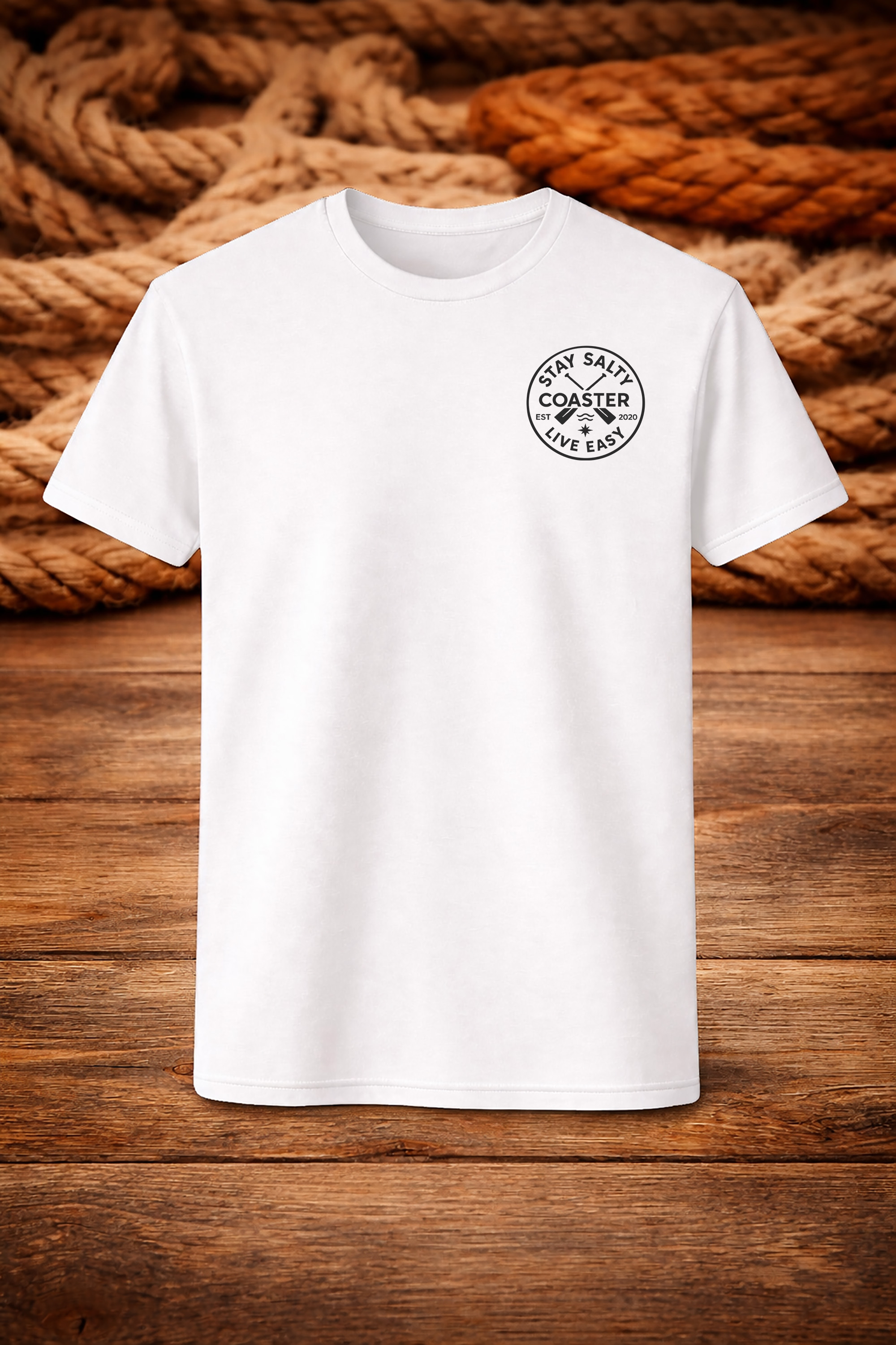 Coaster Stay Salty Tee – XL, White