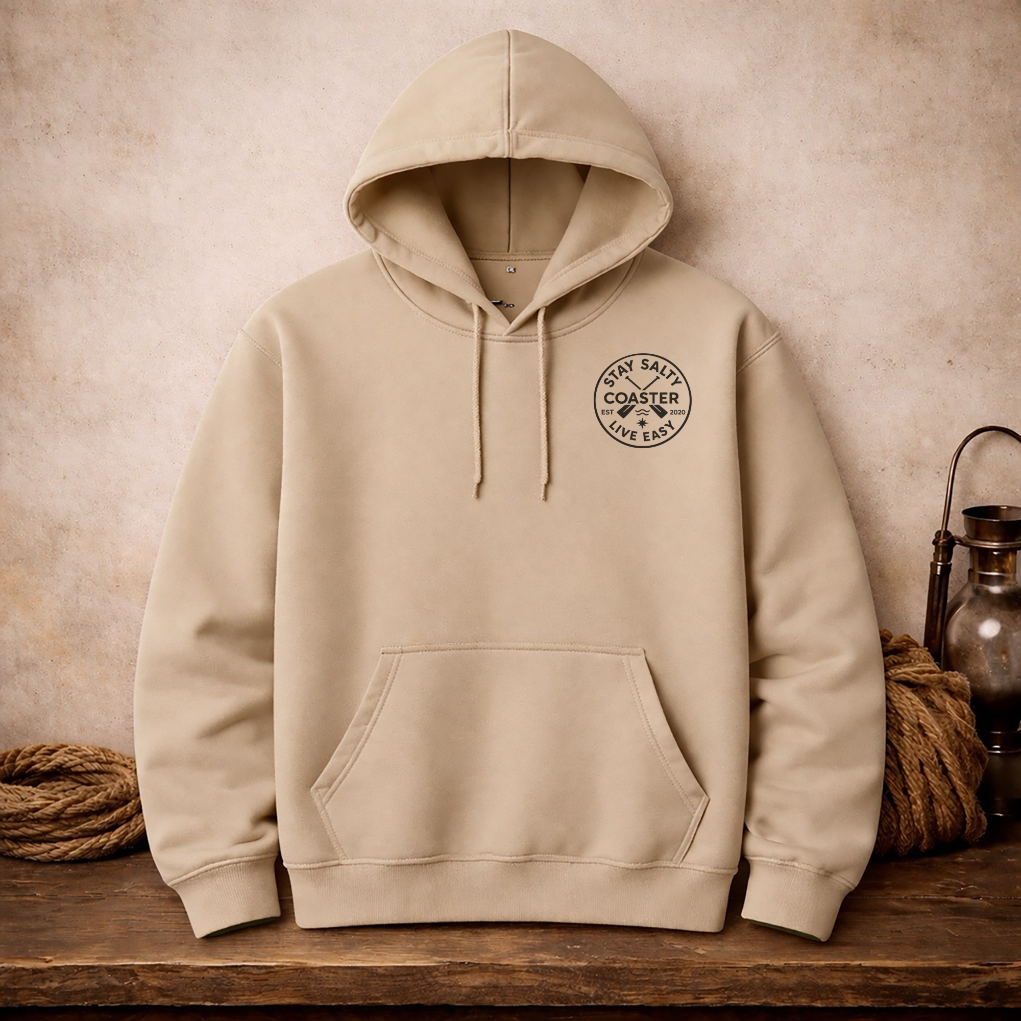 Coaster Stay Salty Hoodies – Sand, S