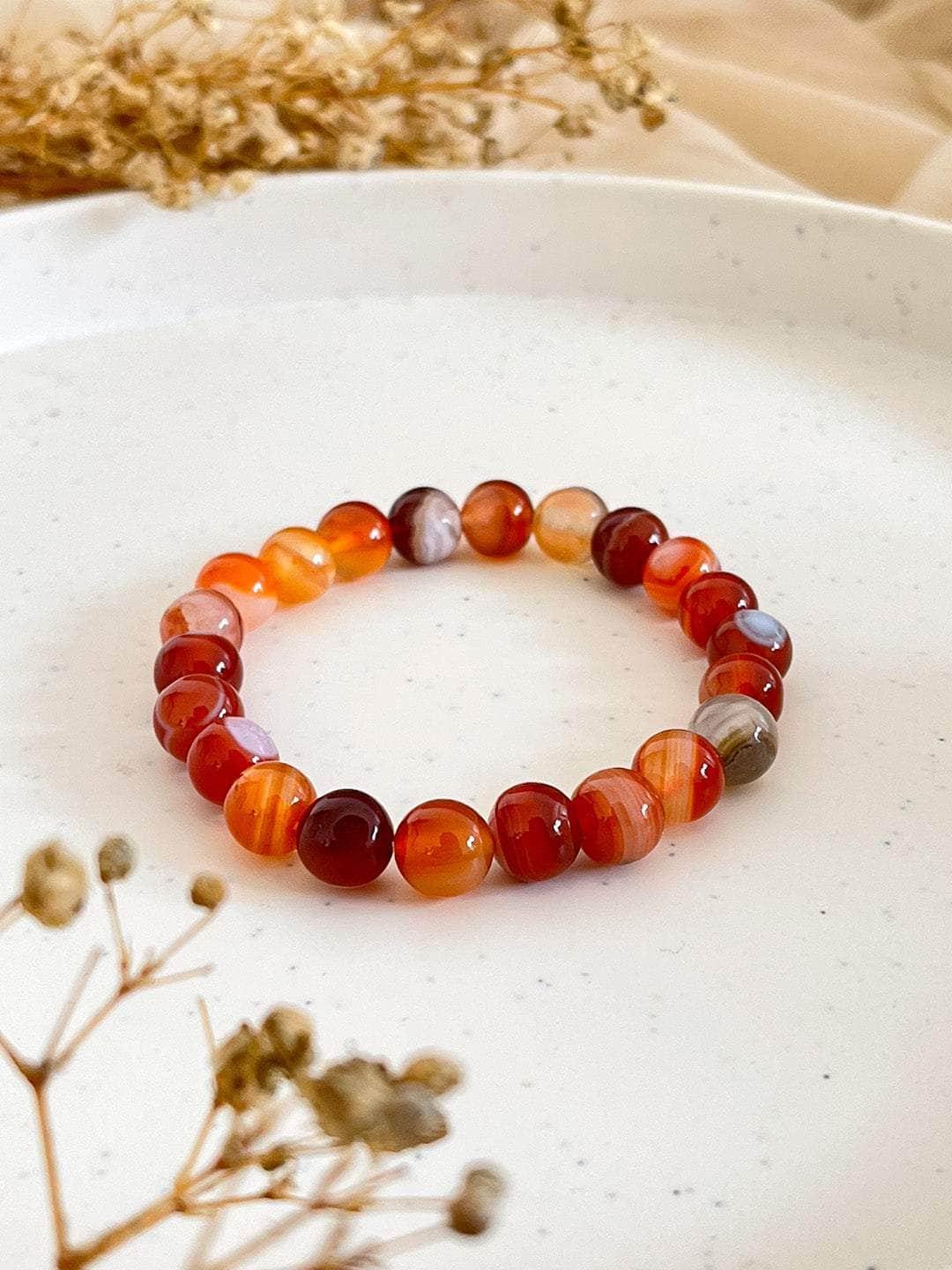 Natural Carnelian Stone Bracelet – Image 2