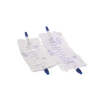 Leg Bag, 900mL Large, Bottom Draining, Anti-Reflux Valve with Twist Turn valve, with 2 Pre-Assembled Straps, Sterile Fluid Path – Image 1