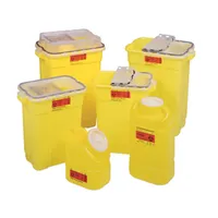 Sharps Collector, 9 Gallon, Slide Top Gasketed, Yellow (not autoclavable), Each (305604) – Image 1