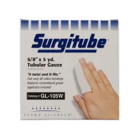Surgitube Tubular Gauze Bandage for Small Fingers, Toes, 5/8″ x 15 yds, White, SIZE 1 (GL251) – Image 1