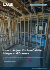 How to Adjust Kitchen Cabinet Hinges and Drawers – Image 1