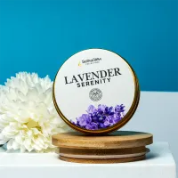 Lavender Serenity 2 Oz Tin Candle – Relaxing Mini Candle – Image 1