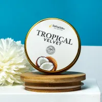 Tropical Velvet 2 Oz Tin Candle – Luxe Mini Candle – Image 1