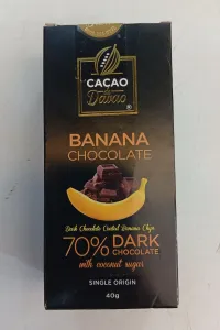Cacao de Davao 70% Dark Chocolate Coated Banana Chips | CALLETS / BAR – Image 1