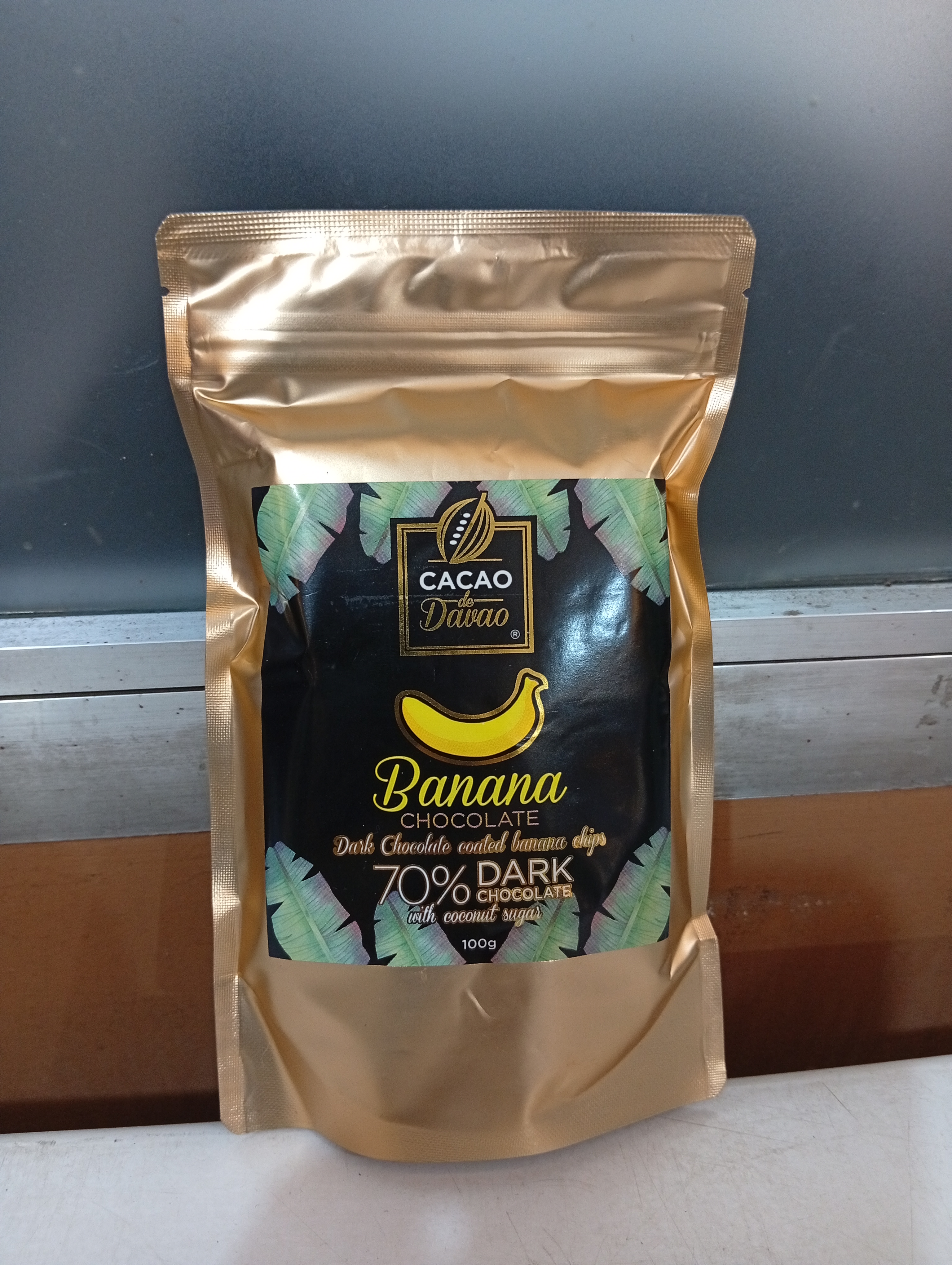 Cacao de Davao 70% Dark Chocolate Coated Banana Chips | CALLETS / BAR – Image 2