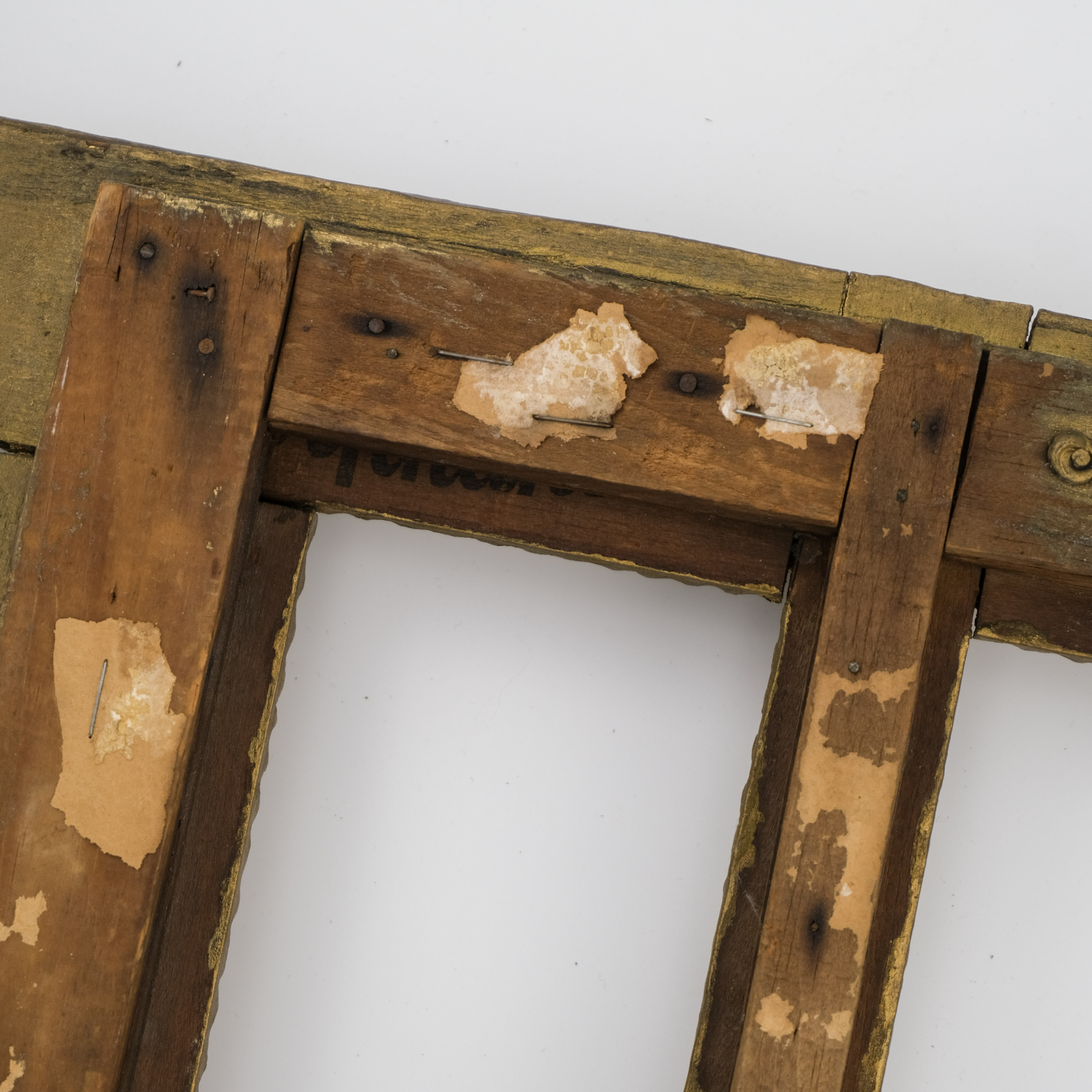 Antique Tramp Art Triple Frame – Image 6