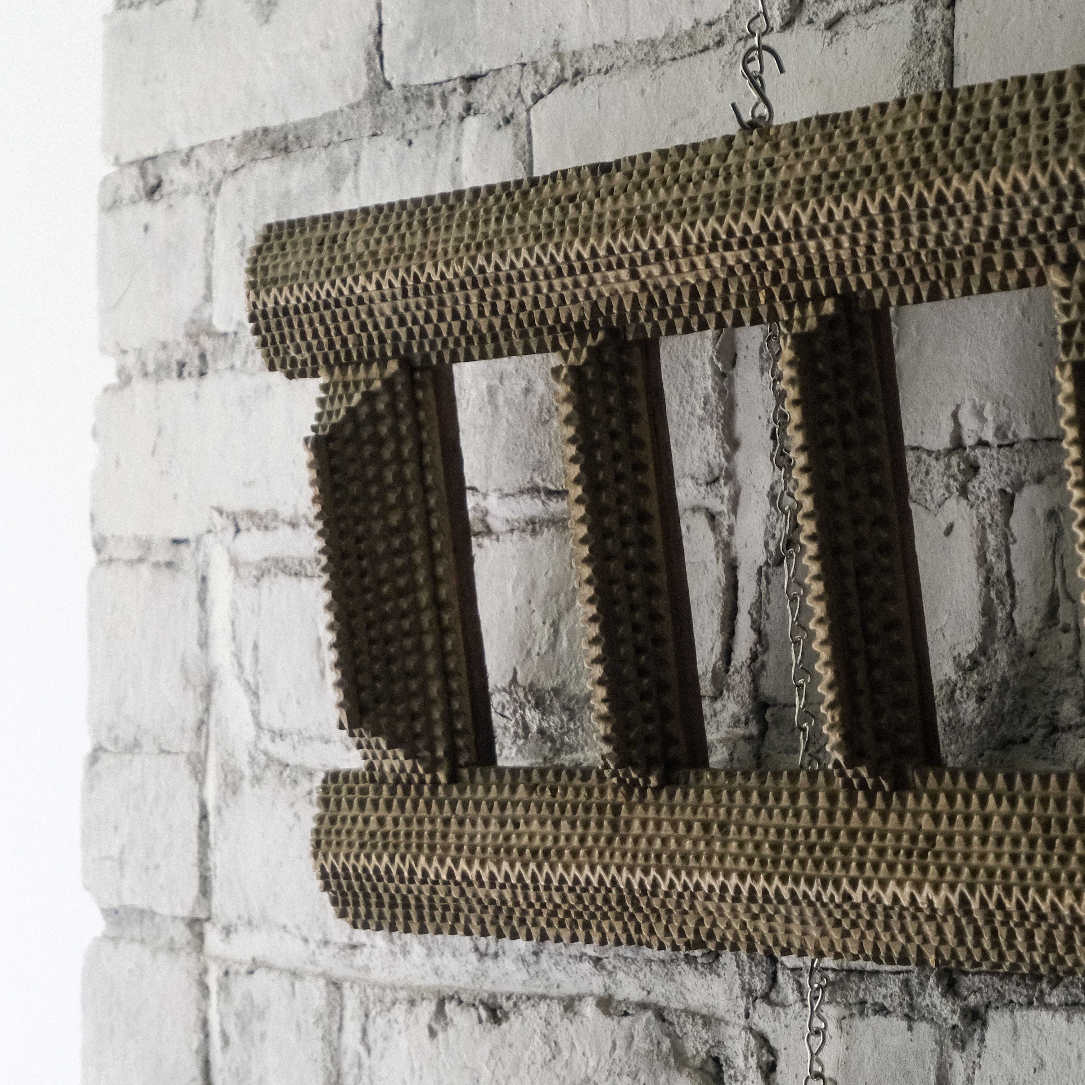 Antique Tramp Art Triple Frame – Image 2