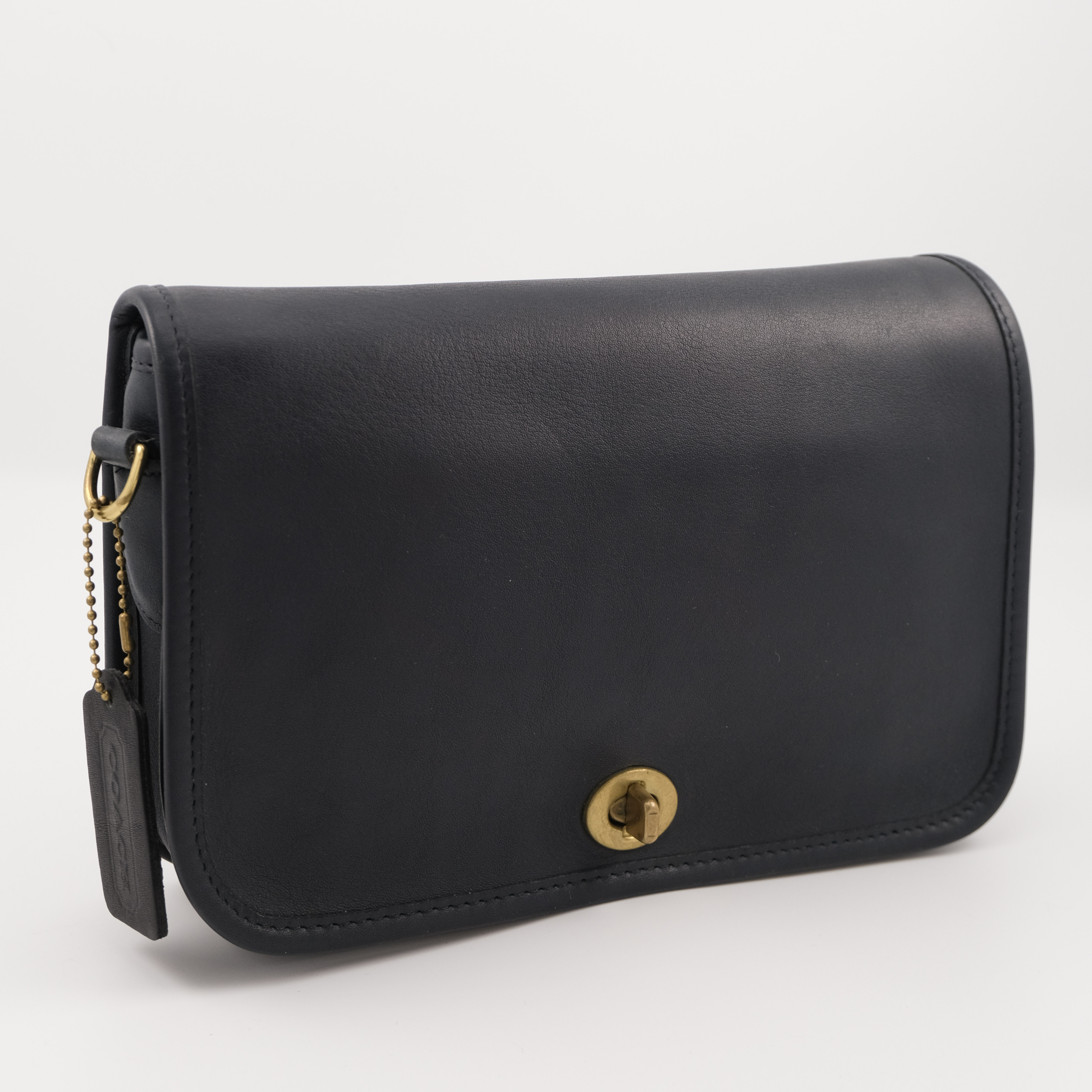 Vintage Coach Pocket Pouch Navy – Image 2