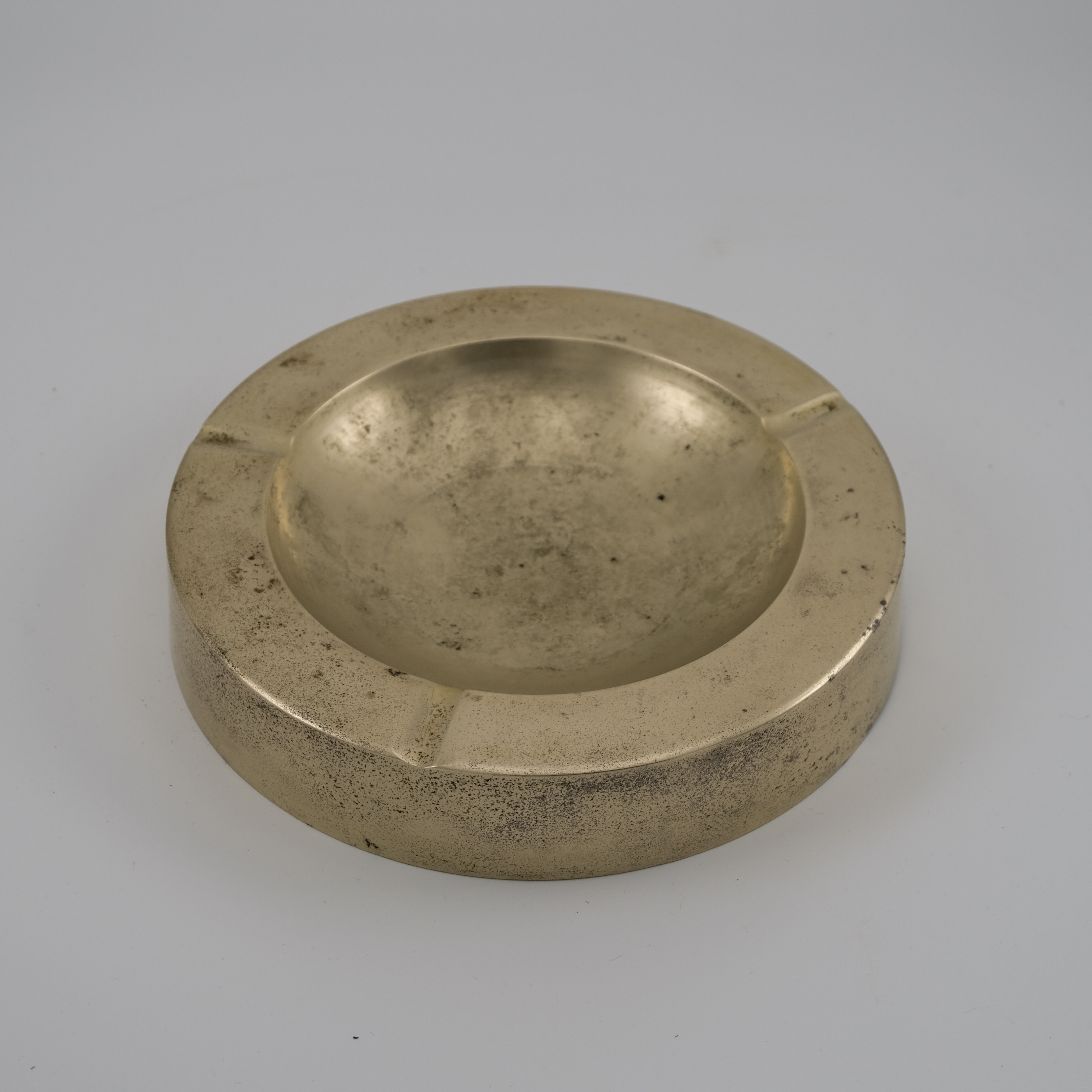 Vintage Brass Ashtray with Hand Engraved Message – Image 4