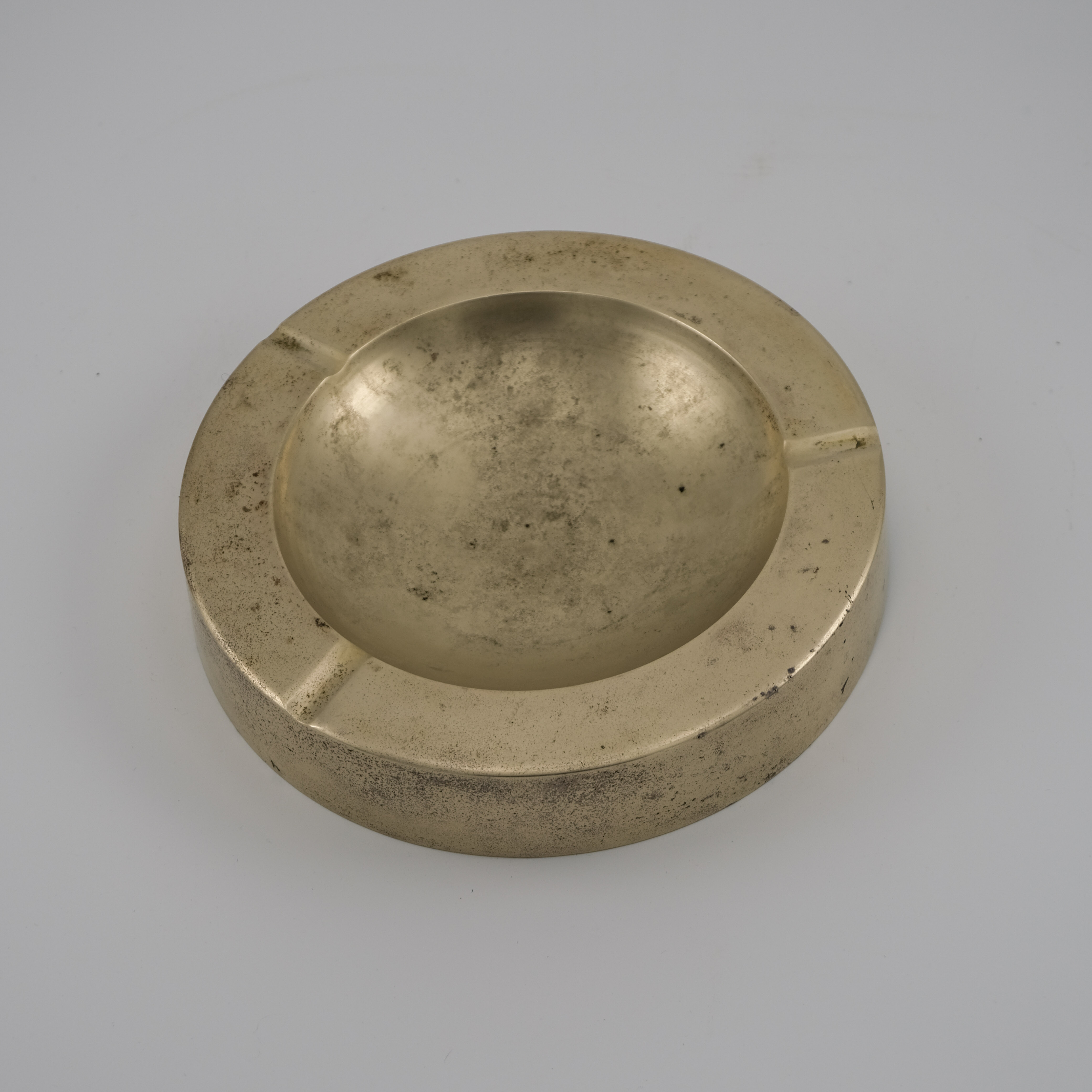 Vintage Brass Ashtray with Hand Engraved Message – Image 3