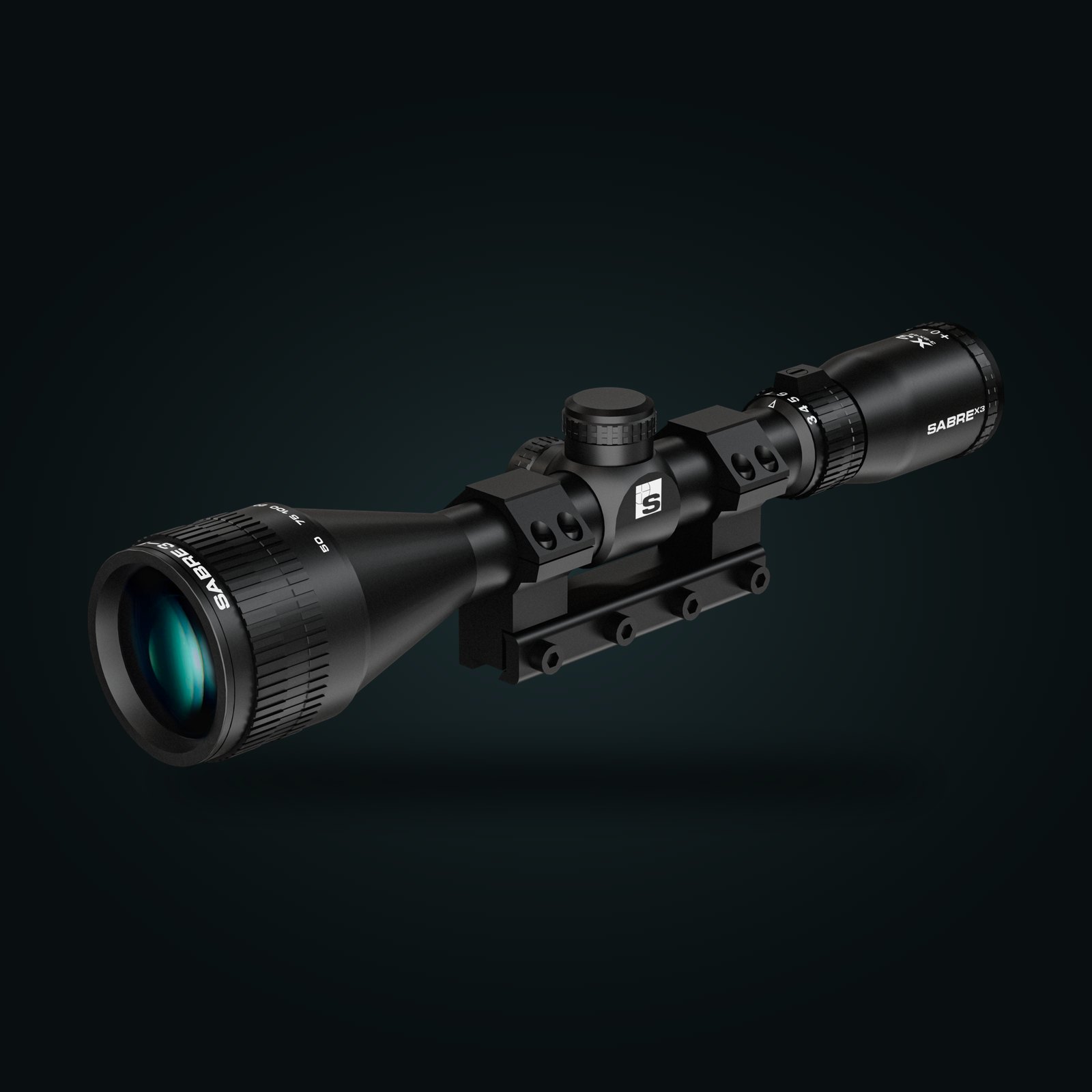 Sabre X3 Riflescope – 3-9x42 AO, No