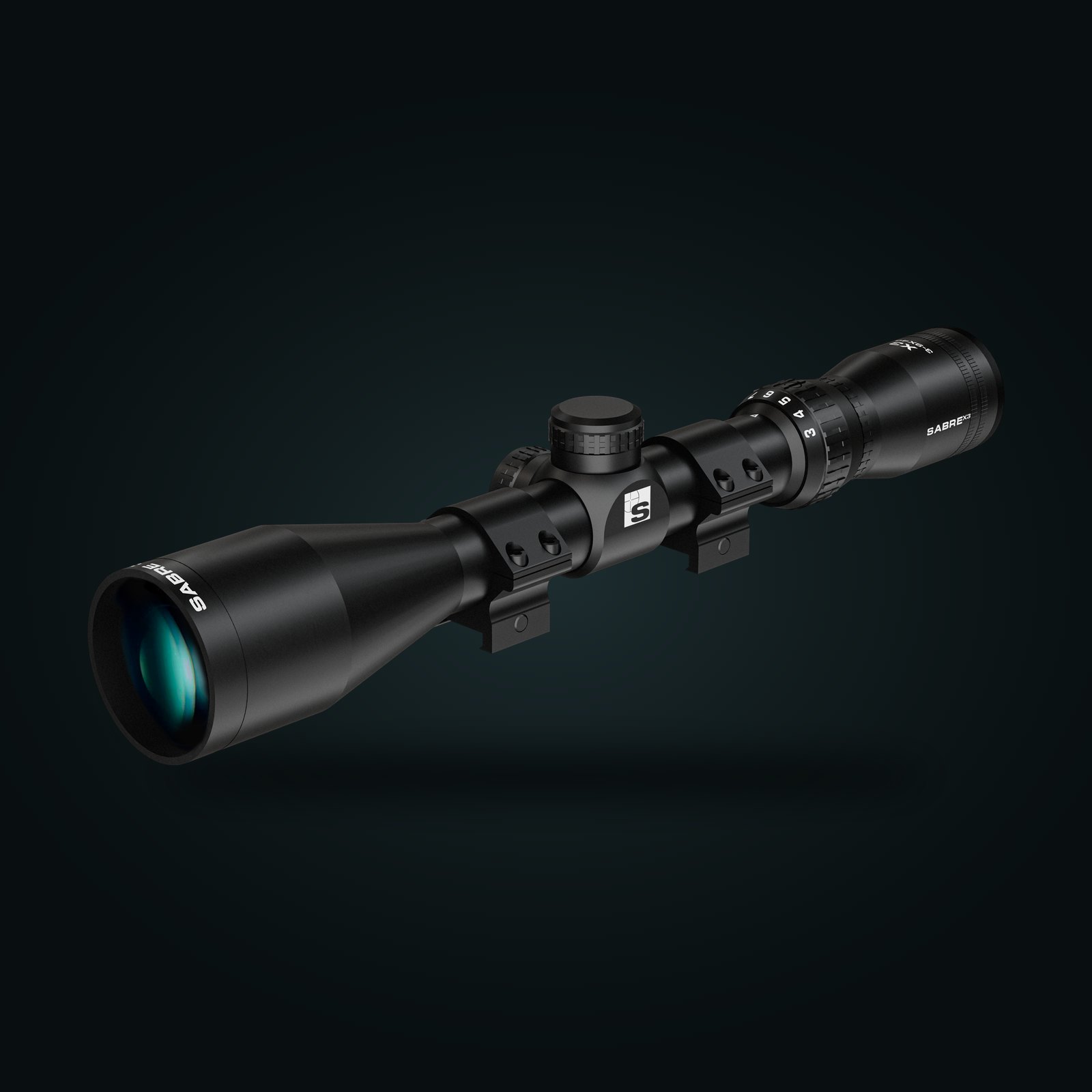 Sabre X3 Riflescope – 3-9x40, No