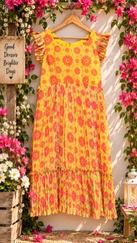 Yellow Georgette Maxi – Image 2