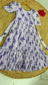 Mul Cotton Kid Elbow Sleeve Frock – Image 2