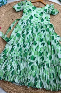 Mul Cotton Floral Kid Frock – Image 3