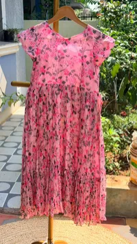 Georgette Kids Floral Frock – Image 2