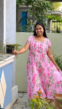 Georgette Falling Sleeve Maxi – Image 1